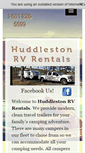 Mobile Screenshot of huddlestonrvrental.com